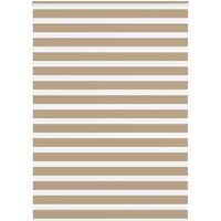 vidaXL Zebra Blind Sand Brown 165x230 cm Fabric Width 160.9 cm Polyester
