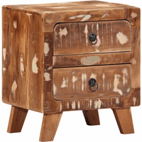 vidaXL Bedside Cabinet 40x32x46 cm Solid Wood Reclaimed