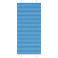 vidaXL Pleated Blind Blue 100x200 cm Fabric Width 99.4 cm Polyester