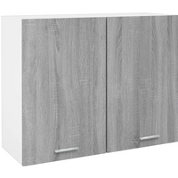 vidaXL Hanging Cabinet Lyon Grey Sonoma 80x31x60 cm Engineered Wood