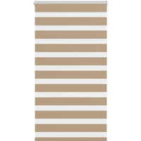 vidaXL Zebra Blind Sand Brown 80x150 cm Fabric Width 75.9 cm Polyester