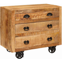 vidaXL Side Cabinet Brown 70 x 38 x 63 cm Solid mango wood