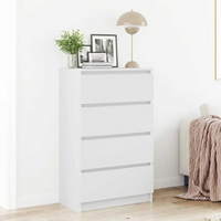 vidaXL Sideboard White 60x35x98.5 cm Engineered Wood