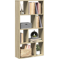 vidaXL Bookcase Sonoma Oak 60x20x120 cm Engineered Wood