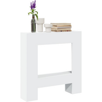 vidaXL Fireplace Surround White 81x18x82 cm Engineered Wood