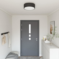 vidaXL Ceiling Lamp Black 38 x 13.5 cm Fabric