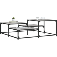vidaXL Coffee Table Grey Sonoma 107x107x40 cm Engineered Wood