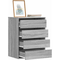 vidaXL Corner Chest of Drawers Grey Sonoma 60x41x76 cm Engineered Wood