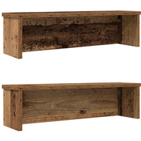 vidaXL Kitchen Racks Stackable 2 pcs Old Wood 50x15x16 cm