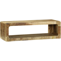 vidaXL TV Cabinet with Shelf with Storage Brown Solid Mango wood