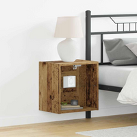 vidaXL Floating Shelf 2 pcs Brown 40 x 28.5 x 40 cm Engineered wood