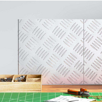vidaXL Checker Plates 2 pcs Silver 30 x 30 cm Aluminium