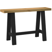 vidaXL Console Table NOAIN A-Shaped Legs 120x30x75 cm Solid Wood Pine
