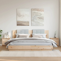 vidaXL Bedside Cabinets 2 pcs 40x30.5x40 cm Solid Pinewood