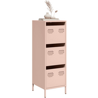 vidaXL Highboard Pink 39x35x103.5 cm Steel