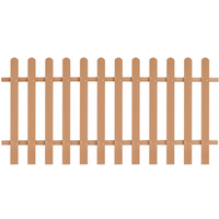 vidaXL Picket Fence WPC 200x100 cm