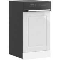vidaXL Dishwasher Panel Porto High Gloss White 45x1,5x67 cm Engineered Wood