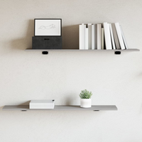 vidaXL Wall Shelves 4 pcs Grey Sonoma 100x20x1.5 cm Engineered Wood