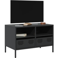 vidaXL TV Cabinet Black 68x39x43.5 cm Cold-rolled Steel