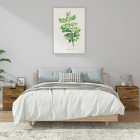 vidaXL Bedside Cabinets 2 pcs Smoked Oak Engineered Wood