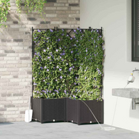vidaXL Garden Black 80 x 80 x 142 cm Steel