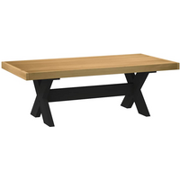 vidaXL Coffee Table NOAIN X-Shaped Legs 120x60x40 cm Solid Wood Pine