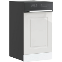 vidaXL Dishwasher Panel Kalmar High Gloss White 45x1.5x67 cm Engineered Wood
