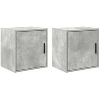vidaXL Garage Wall Cabinets 2 pcs Concrete Grey Engineered Wood