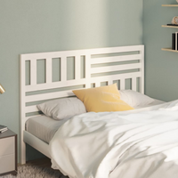vidaXL Bed Headboard White 166x4x100 cm Solid Wood Pine