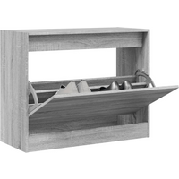 vidaXL Shoe Cabinet Grey Sonoma 80x34x63 cm Engineered Wood