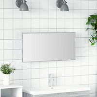 vidaXL Mirror High grey sonoma 80 x 37 cm Glass and Engineered Wood