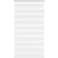 vidaXL Zebra Blind White 90x100 cm Fabric Width 85.9 cm Polyester