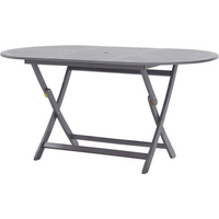 vidaXL Folding Garden Table 160x85x75 cm Solid Acacia Wood