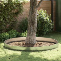 vidaXL Lawn Edging Silver 450 x 0.05 x 25 cm Galvanised Steel