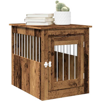 vidaXL Dog Crate Furniture Old Wood 55x75x65 cm Engineered Wood