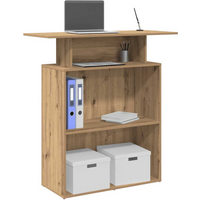 vidaXL Reception Desk Artisan Oak 100x40x104 cm Engineered Wood
