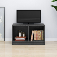 vidaXL TV Cabinet Grey 70x33x42 cm Solid Pinewood
