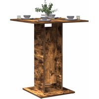 vidaXL Bistro Table Smoked Oak 60x60x75 cm Engineered Wood