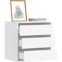 vidaXL Corner Chest of Drawers White 60x41x58 cm Engineered Wood