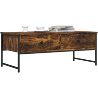 vidaXL Coffee Table Smoked Oak 101x49x39.5 cm Engineered Wood