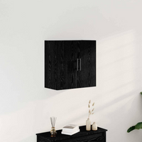 vidaXL Wall Cabinet Black Oak 60 x 31.5 x 60 cm Engineered Wood