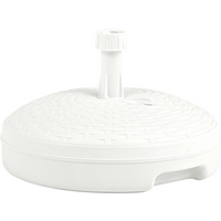 vidaXL Umbrella Base Sand/Water Filled 20 L White Plastic Rattan