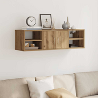 vidaXL Wall Cabinet Artisan Oak 101x30x29 cm Engineered Wood