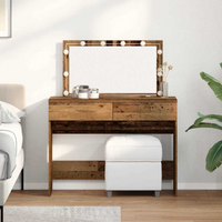 vidaXL Dressing Table Old Wood 100 x 40 x 120 cm Engineered wood