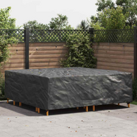 vidaXL Outdoor Furniture Cover Black 220 x 220 x 70 cm 420D