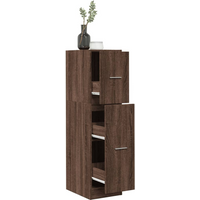 vidaXL Apothecary Cabinet Brown Oak 30x41x118 cm Engineered Wood