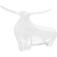 vidaXL Bull Sculpture Silver 37 x 44 x 17 cm Aluminium