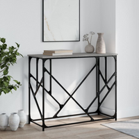 vidaXL Console Table Grey Sonoma 100x40x80 cm Engineered Wood
