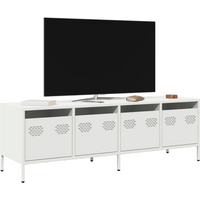 vidaXL TV Cabinet White 135x39x43.5 cm Cold-rolled Steel