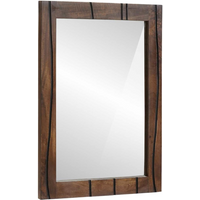 vidaXL Bathroom Mirror Wall-mounted with Mirror Brown 70 x 50 x 2.5 cm